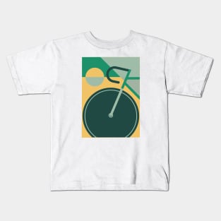 Modern Art Bicycle Cycling Graphic Kids T-Shirt